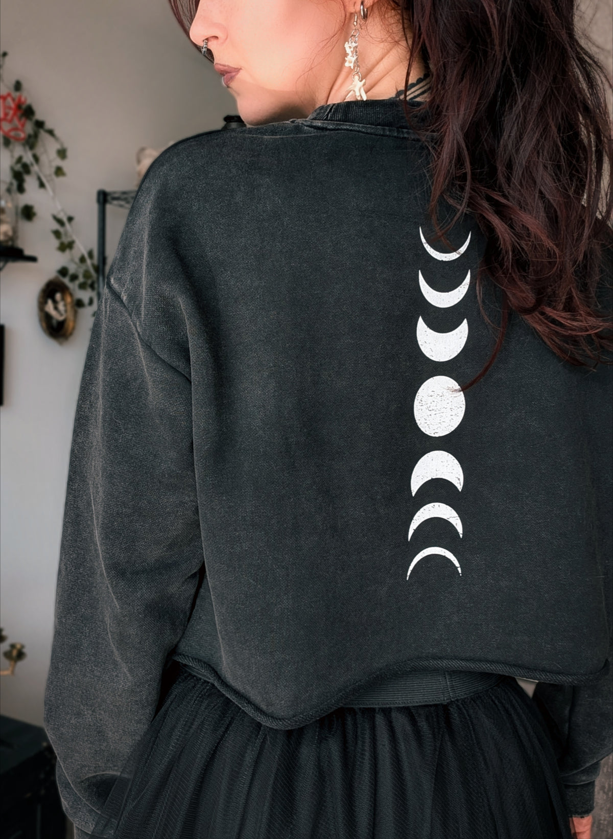 Bone Collector Deer Skull Cropped Sweatshirt